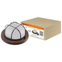 Светильник ЖКХ Tdm electric SQ0303-0433 60 Вт IP54 круг цвет венге накладной с решеткой