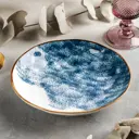 Блюдо сервировочное Доляна Море 20x3.60x20 см керамика цвет синий
