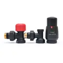 Комплект терморегулирующий угловой Vario Term Elegant ELGS0214C/FK 1/2" цвет черный