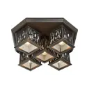 Светильник потолочный VELANTE 593-727-05 593 5 ламп 10 м² цвет коричневый