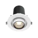 Светильник точечный встраиваемый светодиодный Maytoni Dl045-01-10w4k-w 4 м² под отверстие 7.5 см цвет белый