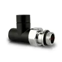 Клапан запорный прямой SR Rubinetterie Tondera Light 1/2" цвет черный матовый