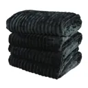 Плед Nd home 311653 200x220 см велсофт цвет черный