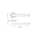 Ручка на раздельном основании Vettore R07.055 SN CP сатин хром