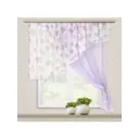 Комплект штор на шторной ленте для кухни Witerra Византия 280x160 см цвет сирень