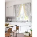 Штора на шторной ленте для кухни Helga Алура 180x150 см цвет белый