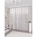 Тюль микровуаль жаккард р-р 300x260 греческий узор, цвет белый на шторной ленте