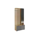 Напольная вешалка Mebelson 80x183x35 см ЛДСП цвет графит