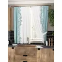 Штора на шторной ленте для кухни Helga Айпро 150x180 см цвет белый