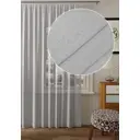 Тюль на шторной ленте Снежок 300x250 см цвет серый