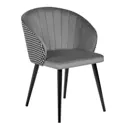 Стул Bradex Paola 48x65x56 см велюр цвет серый