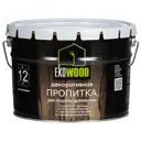 Защитно-декоративный антисептик для древесины Ekowood полуглянцевый цвет калужница 9 л