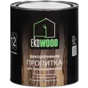 Защитно-декоративный антисептик для древесины Ekowood полуглянцевый цвет иней 2.5 л