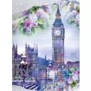 Фотообои флизелиновые DeliceDecor И 741 Сиреневый Биг-Бен 200x270см