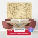 Фотообои флизелиновые Первое ателье 150x100 см Фазаны под цветущими деревьями pw109028-1