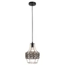 Люстра подвесная IMEX 1*60Вт E27 MD.0303-1-P BK+ZGD
