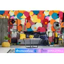 Фотообои флизелиновые Luxury walls 500x270 см Яркие Краски