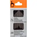 Иглы ручные для шитья Sharps № 5-10 20 шт