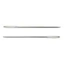 Набор швейных ручных никелированных игл для вышивки лентами 10 шт