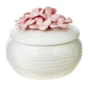 Шкатулка Цветы 8.50x7.50 см цвет белый