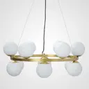 Люстра подвесная ImperiumLoft  102007-26 Bubbles Bulbs by Ceci Thompson 12 ламп 32 м² цвет золотой