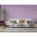 Обои флизелиновые Decoracion Букетики из лютиков 4x2.8 м синие 7182402