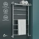 Полотенцесушитель водяной с полкой лестница Onix Orion Plus Right 50x100 см 1/2" нержавеющая сталь цвет хром