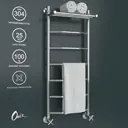 Полотенцесушитель водяной с полкой лестница Onix Orion Plus PRO 40x100 см 1/2" нержавеющая сталь цвет хром