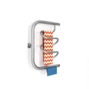 Полотенцесушитель водяной с полкой u-образный Zigzag Фокстрот Dw 40x50 см 1" нержавеющая сталь цвет серебро