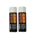 Краска аэрозольная Maxcolors Ral 9003 2шт глянцевый цвет белый 0.8 л 2 шт