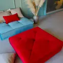 Пуф Miella Mila 80x23x80 см цвет красный, красный бархат