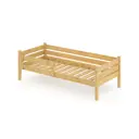 Кровать односпальная Solarius Детская с реечным основаниемя 90x63x210 см без покраски сосна цвет бежевый