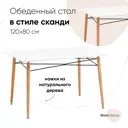 Кухонный стол прямоугольный Стул груп London 80x80 см МДФ цвет белый