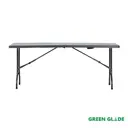Нераздвижной садовый стол складной Green glade F182 180 см x 75 см x 72 см сталь, окрашенная эпоксидной краской серый/серебристый