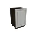 Напольный шкаф МС Ницца 1 дверь 50x81.60x47.80 см фасад серый МДФ каркас серый дуб ЛДСП Сурская Мебель