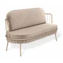 Диван прямой Sheffilton Sht-sf8 4304268603 154x90x64 см велюр цвет латте/кофейный