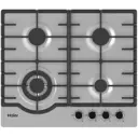 Встраиваемая газовая варочная панель Haier HHX-M64RFX 58.6 см 4 конфорки цвет серебристый