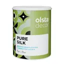 Краска для стен Olsta Decor Pure Silk эффект шёлка полуглянцевая цвет белый перелив 1 кг