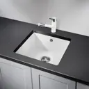 Мойка для кухни врезная Granula GR-4451 46x45 см глубина чаши 20 см кварц цвет белый