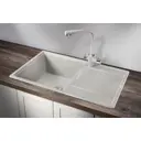 Мойка для кухни врезная Granula GR-7804 50x78 см глубина чаши 20 см кварц цвет светло-серый