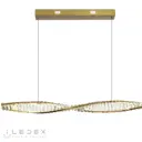 Люстра подвесная светодиодная Iledex Woodstock 2119-1000-br 4.29 м² нейтральный белый свет цвет латунь