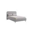 Кровать с основанием Mebelson Лео 141x101x215.5 см велюр цвет графит