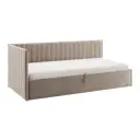 Кровать с подъемным механизмом Mebelson Твикс 211x78x101.5 см велюр цвет латте 170631.2763_СПБ2