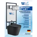 Комплект инсталляция с унитазом Weltwasser MS50746 цвет черный