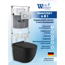 Комплект инсталляция с унитазом Weltwasser AH506ST31 цвет черный