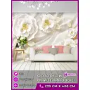 Фотообои флизелиновые Homepick gold_white 100x270 см