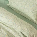 Комплект постельного белья Миртек МИРТЕК FLORAL Relax ранфорс евро наволочки 50 x 70- 2 шт цвет мятный