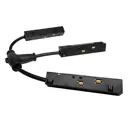 Коннектор Wertmark Wtg.l0.60.tp0 т-образный гибкий для соединения трековых шинопроводов встраиваемых однофазных цвет черный