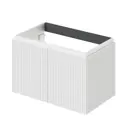 Тумба под раковину ИТАНА подвесная BAND 80 798x471x500 Soft touch цвет белый матовый