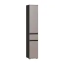 Шкаф Mobi 35x205.2x41.3 см ЛДСП цвет антрацит 0164/веллюто капучино
